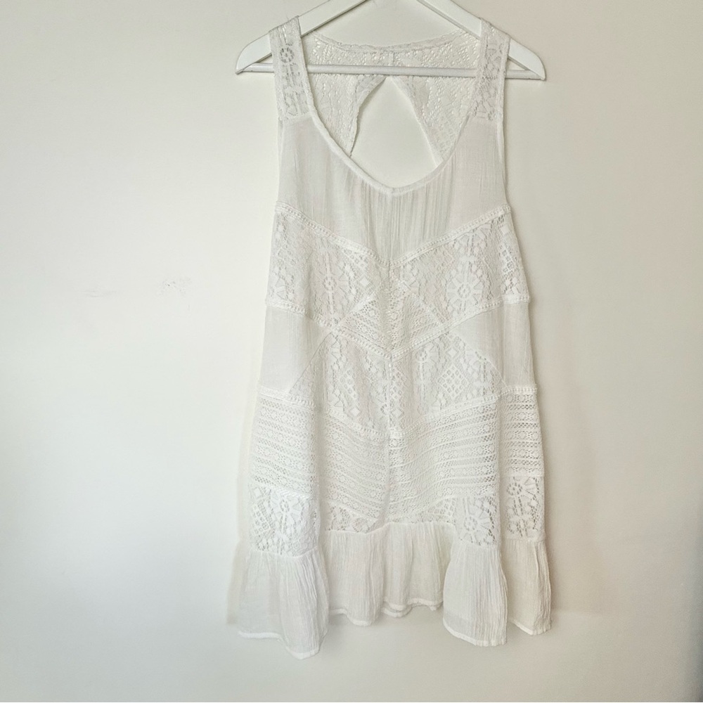 White Lace Mini Dress or Tunic